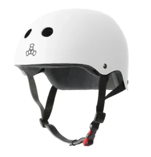 Triple 8 The Certified Helmet SS White Rubber