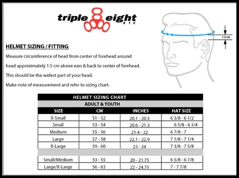TRIPLE 8 - THE CERTIFIED HELMET - WHITE OR BLACK RAINBOW SPARKLE