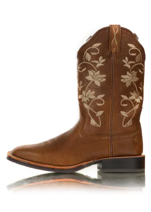 Twisted X Boots Womens Floral Ruff Oiled Bomber