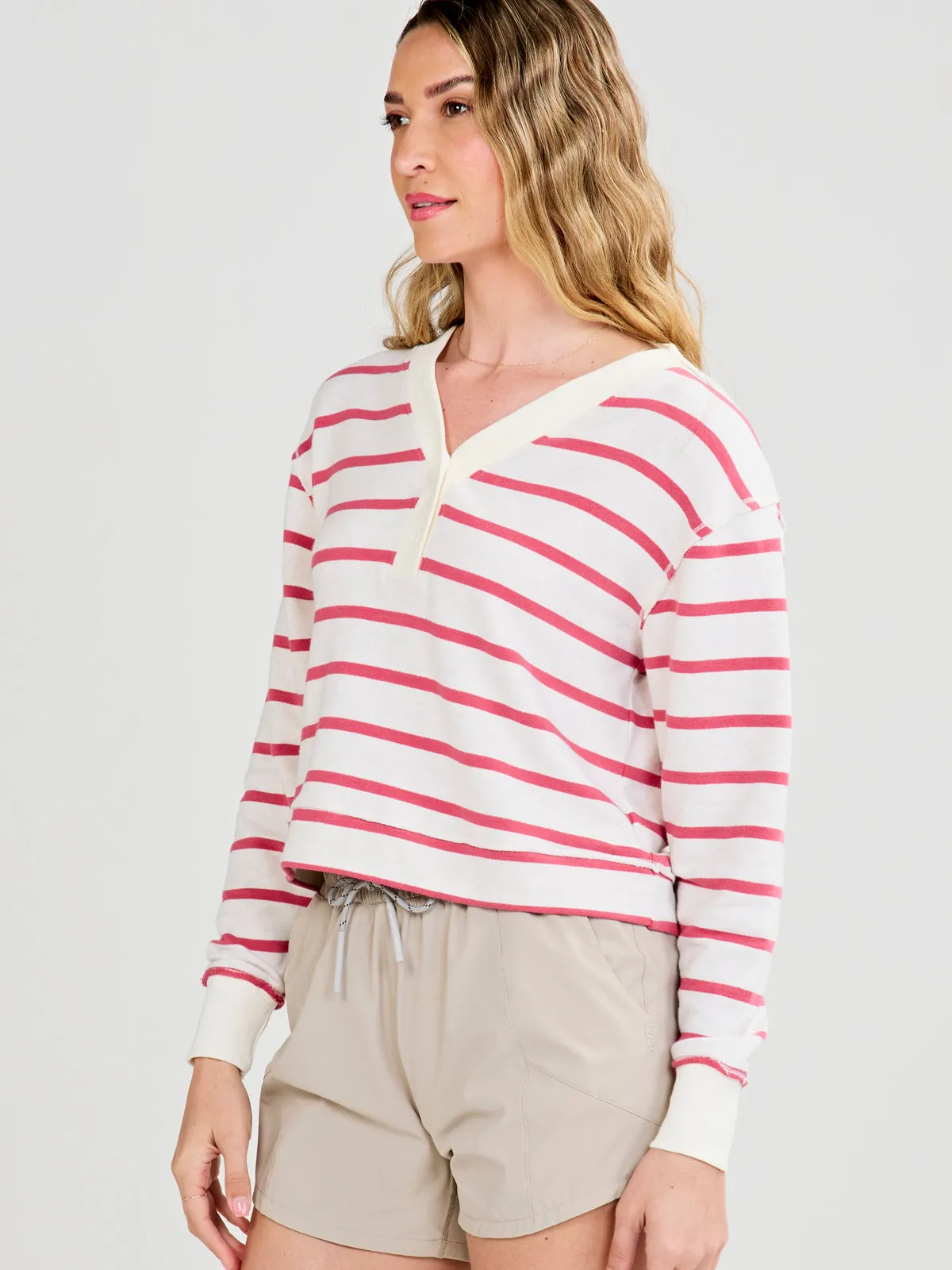 Varsity Henley Sweatshirt