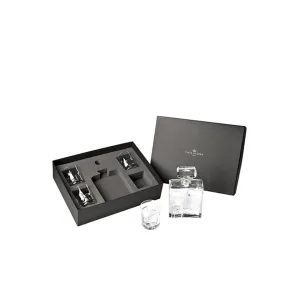 VISTA ALEGRE PORTRAIT CASE WITH WHISKY DECANTER AND 4 OLD FASHION