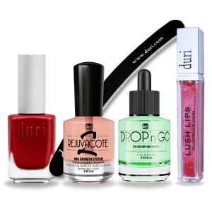 Vivacious Quick Dry Nails & Lip Plumper Set