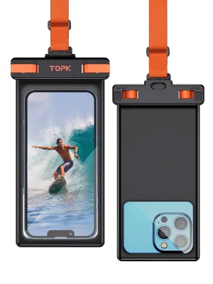Waterproof Phone Pouch Screen Touchable PX8 Case Compatible Phone Up to 7.0 inch