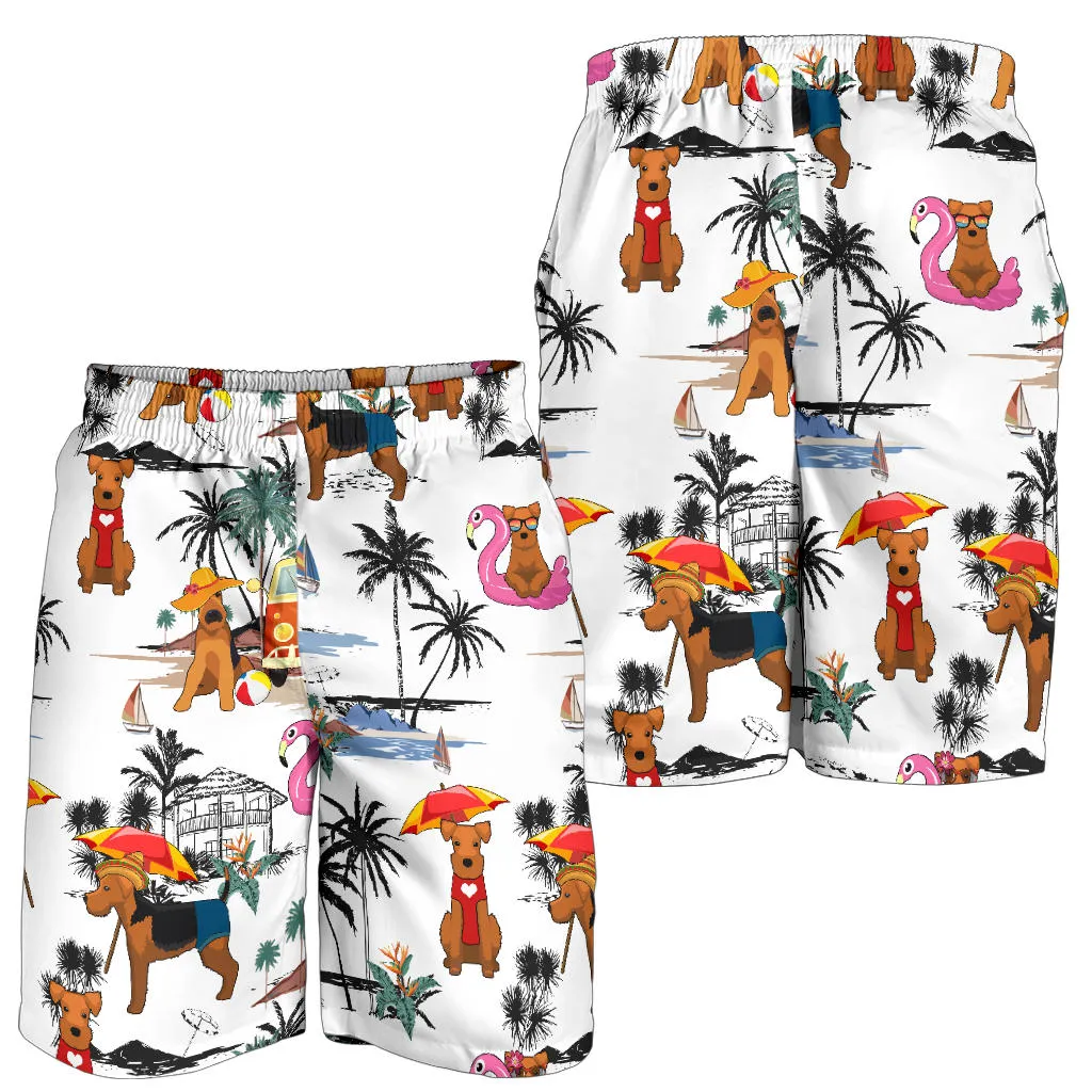 Welsh Terrier-Summer Beach Mens Shorts