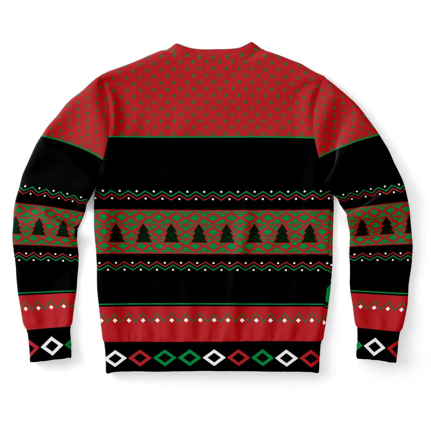 White and Red Christmas - Athletic Sweatshirt