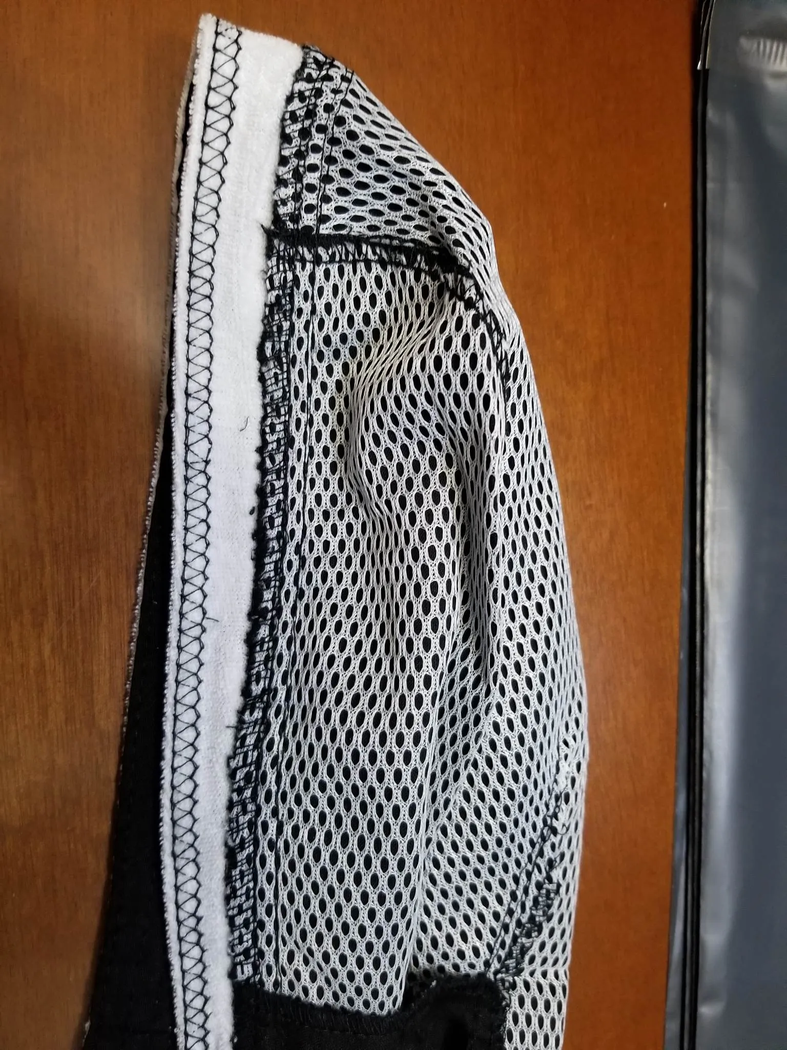 White Bandana Dorag Cap with Sweatband and Mesh Liner, Cotton Solid Motorcycle Biker Durag Skull Hat