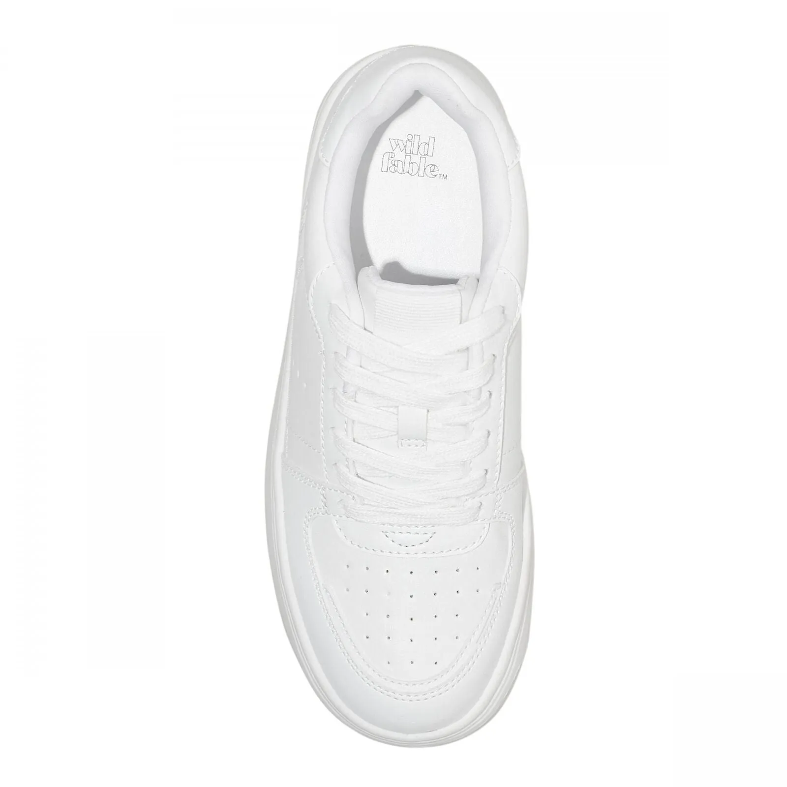Wild Fable Womens Lola Lace-Up Sneakers 87930193 White 10M