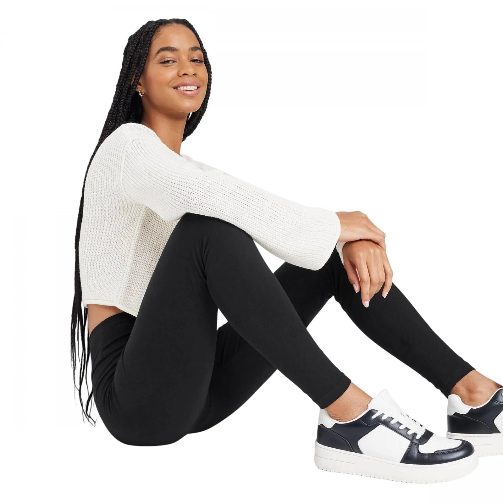 Wild Fable Womens Lola Lace-Up Sneakers with Memory Foam Insole Black 9M