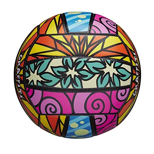 Wilson Graffiti Volleyball- Pink/Blue/Yellow