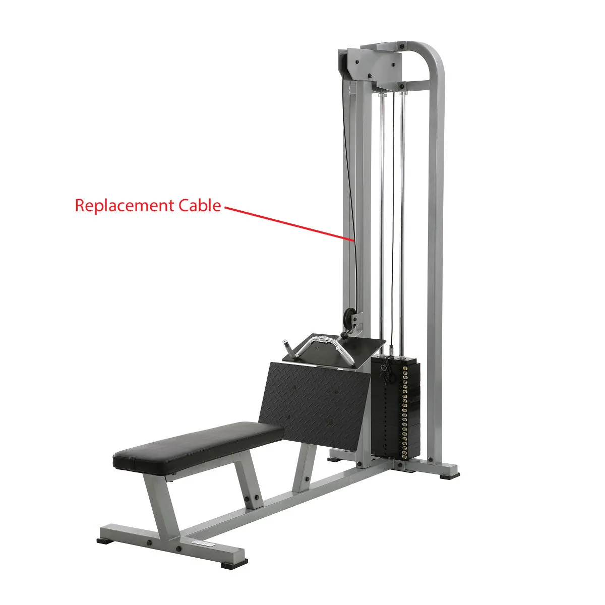 York Barbell STS Replacement Low Row Cable - HW011