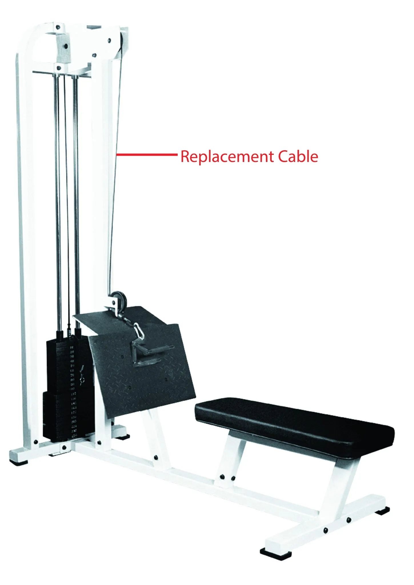 York Barbell STS Replacement Low Row Cable - HW011